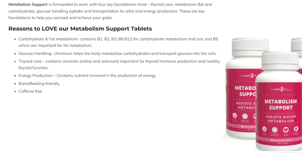 Metabolism Support Supplements